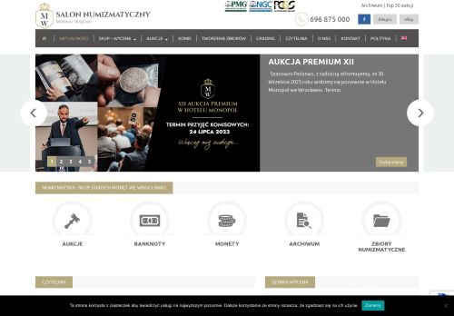 SALON NUMIZMATYCZNY MATEUSZ WÓJCICKI SPÓŁKA Z OGRANICZONĄ ODPOWIEDZIALNOŚCIĄ